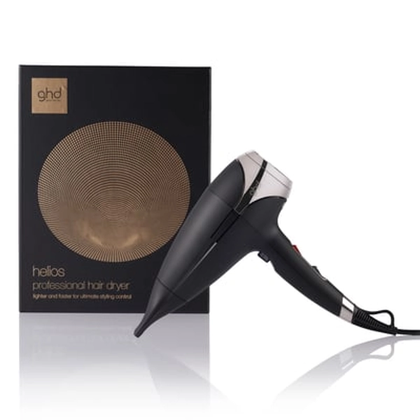 ghd Helios Professional Hair Dryer - Lightweight, Fast Styling, Ultimate Styling Control - for All Hair Types (UK Plug) Black