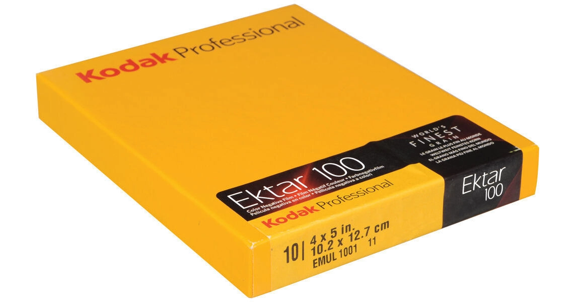 Kodak 4 x 5" Ektar 100 Color Negative (Print) Film (10 Sheets)