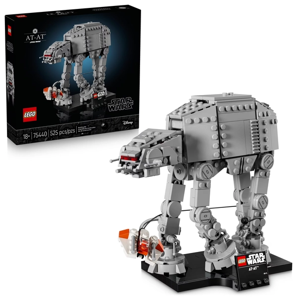 LEGO Star Wars AT-AT Walker - Collectible Building Set for Adults, Ages 18+ - Star Wars Gift - Room Decor for Office, Bedroom, or Book Shelf - Activity for Men, Women, & Movie Fans - 75440 - Walmart.com