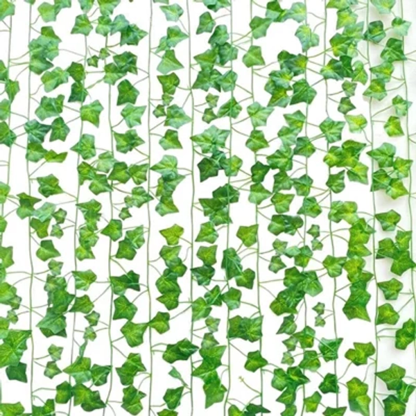 Accessotech 15 Pack Artificial Ivy Leaf Garland 7Ft Vines 105Ft Total Green Hanging Plant Decoration