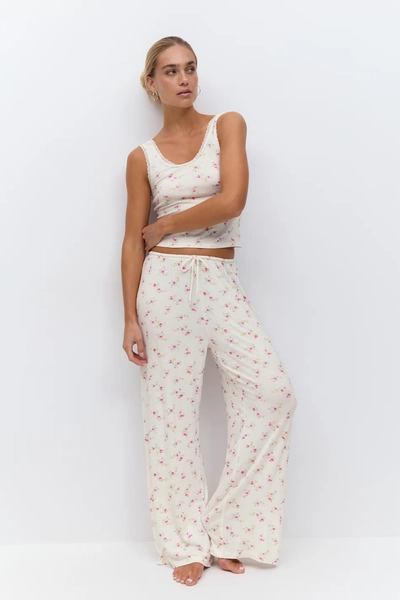 drawstring wide trousers