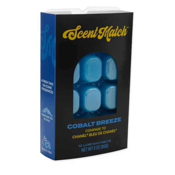 IllumiScents ScentMatch, 3 oz Wax Melts, Cobalt Breeze (Compare to: Chanel's Bleu De Chanel)