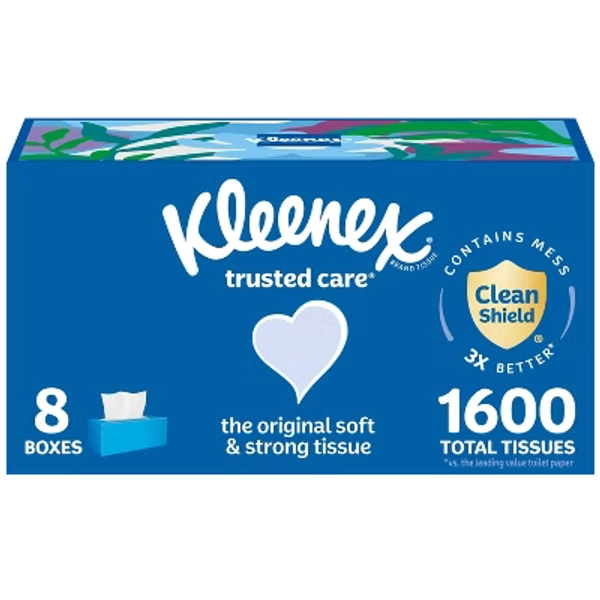 Kleenex Trusted Care Facial Tissue - 8pk/1600ct