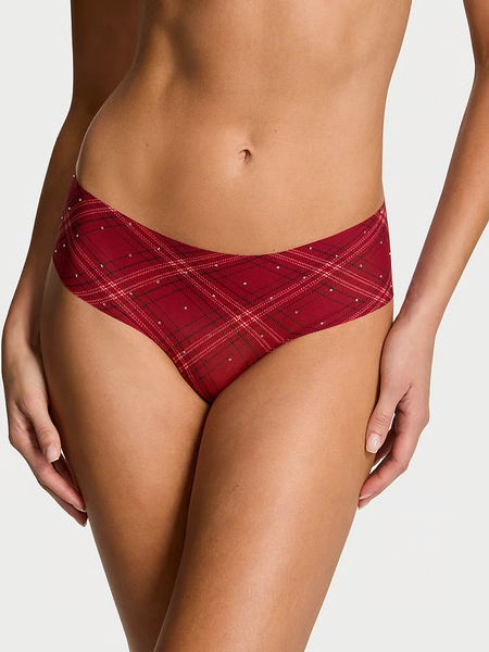 No-Show Shine Mesh Cheeky Panty