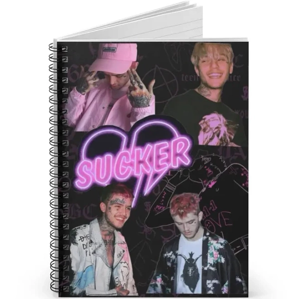 Lil Peep Spiral Notebook - Ruled Line