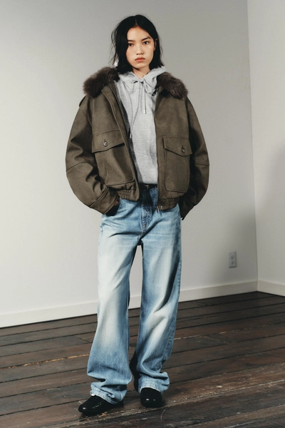 TRF MID-RISE WIDE LEG JEANS