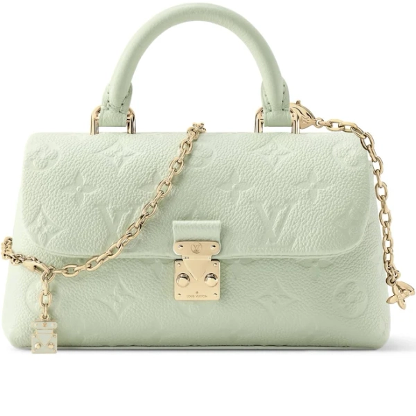 Louis Vuitton Nano Madeleine Minty Monogram Empreinte Leather