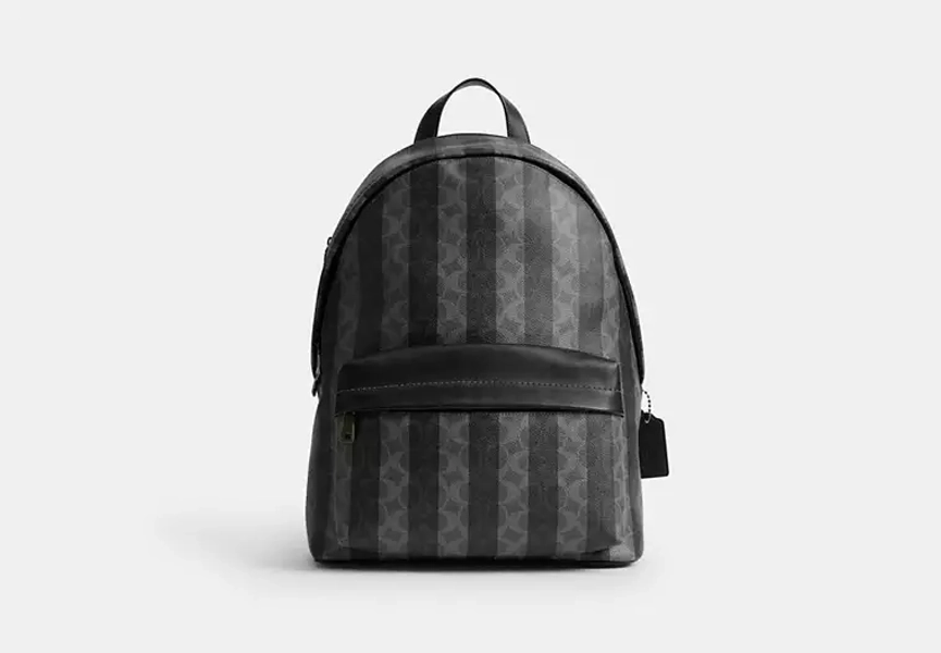 Taylor Backpack In Signature Canvas With Stripes