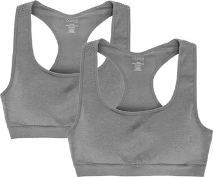 2 Pair Pack Racerback Sports Training Bra