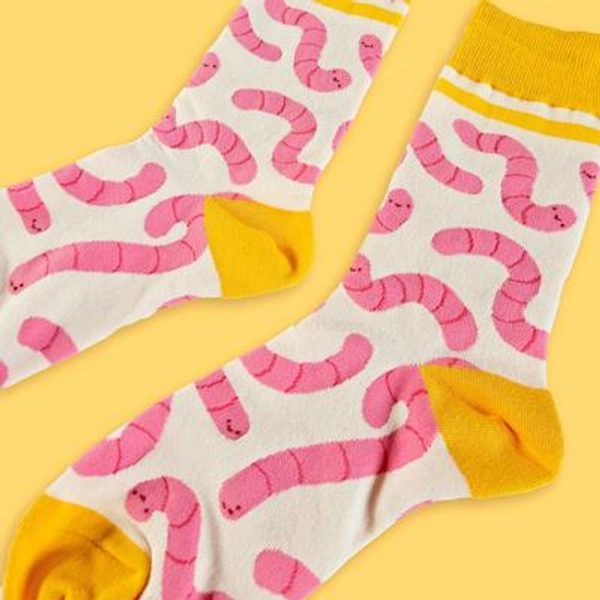 Wiggle Worm Crew Socks