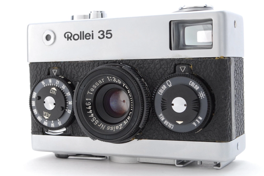 Meter Works [NEAR MINT+++] Rollei 35 Tessar Silver 40mm f3.5 Film Camera JAPAN