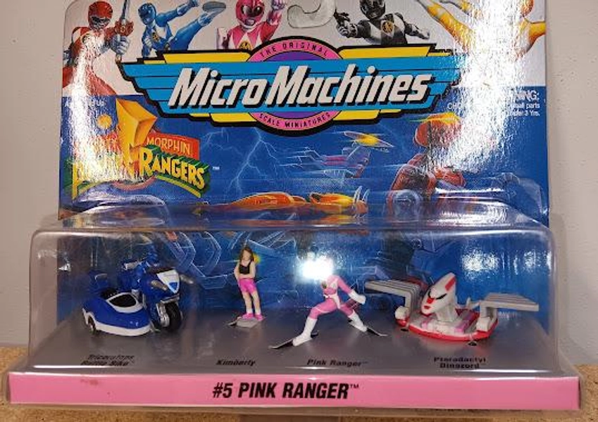 Pink power ranger 1994 power rangers micro machines #5 pink ranger figure playset