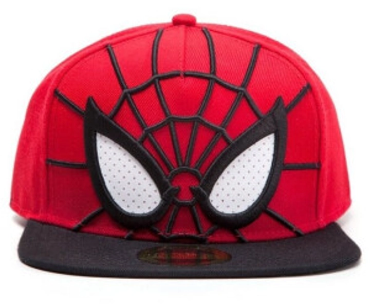 Marvel Spider-man 3D Face Mask with Mesh Eyes Snapback Baseball Cap