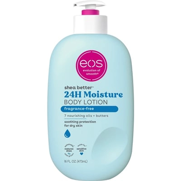 eos Shea Better Sensitive Skin Body Lotion for Dry Skin- Fragrance-Free, 16 fl oz