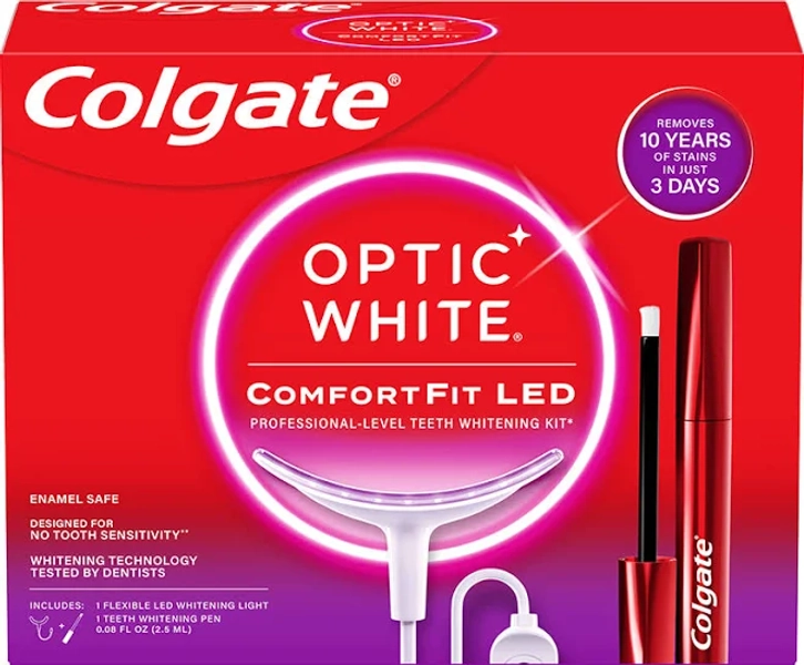 Colgate Optic White ComfortFit LED Teeth Whitening Kit