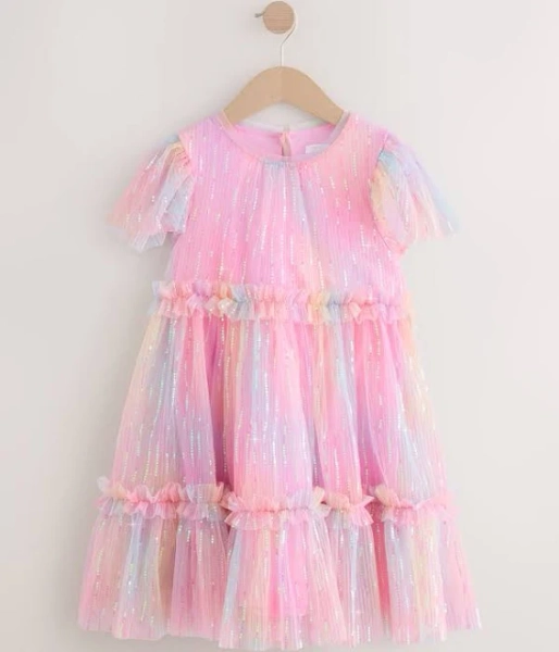 Sparkle Mesh Party Dress