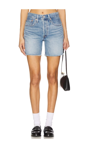 501 Mid Thigh Low Waist Short
