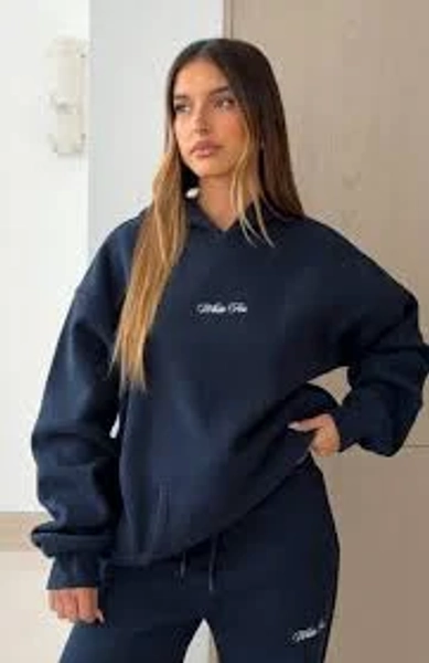 Wishing For It Oversized Hoodie Navy