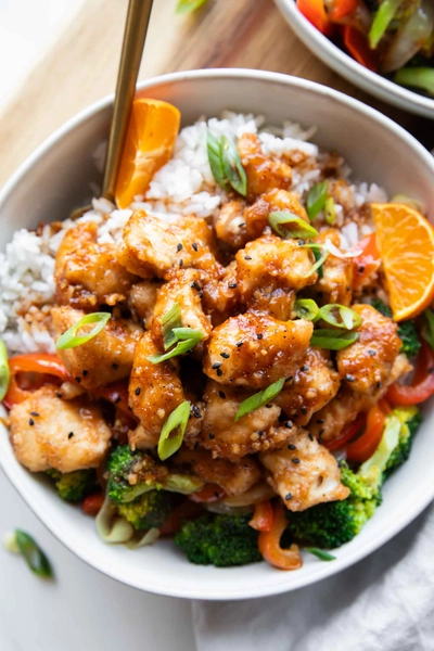 Orange Chicken Meal Prep Bowls