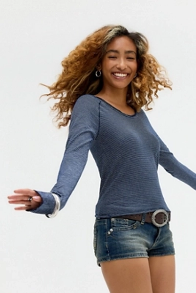 BDG Jake Scoop Neck Long Sleeve Top