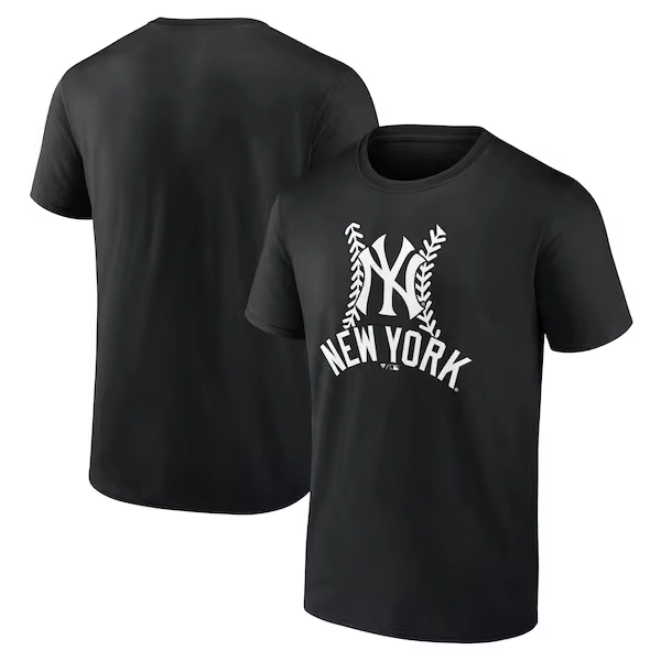 New York Yankees Fastball T-Shirt - Black