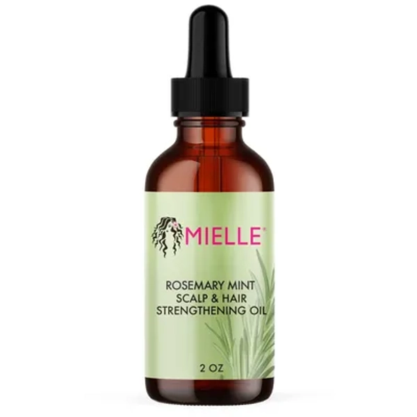 Mielle Organics Rosemary Mint Scalp & Strengthening Hair Oil - 2 fl oz: Phthalate-Free, Paraben-Free, For All Hair Types