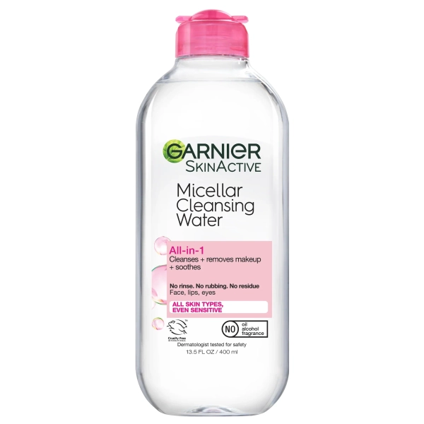 Garnier Micellar Cleansing Water 400ML Pink Feature Only 13.5 fl oz