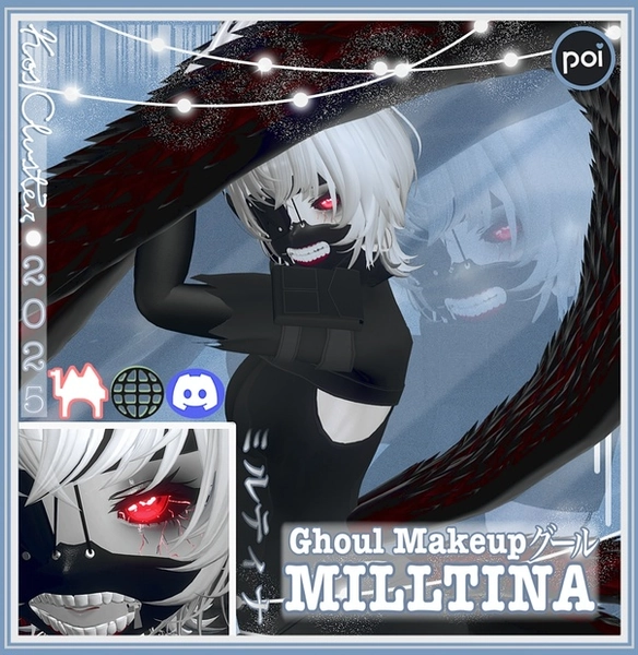 [K'C] ~ TokyoGhoul Makeup + BLENDSHAPE🩸✨ [MILLTINA Only]