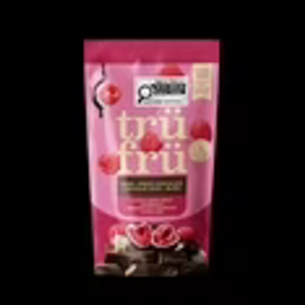 Tru Fru Freeze Dried Raspberry Dark White Chocolate, Trü Frü Raspberries in Dark and White Chocolate