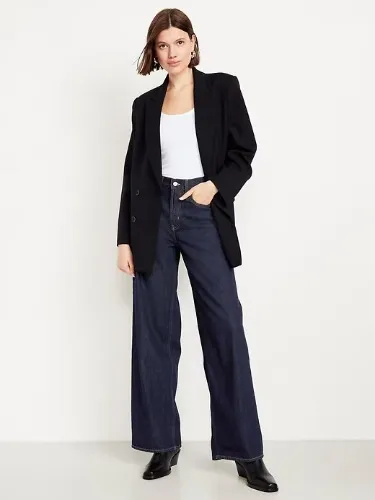 High-Waisted Baggy Wide-Leg Jeans | Old Navy