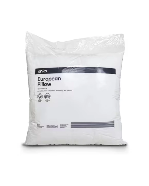 European Pillow - White