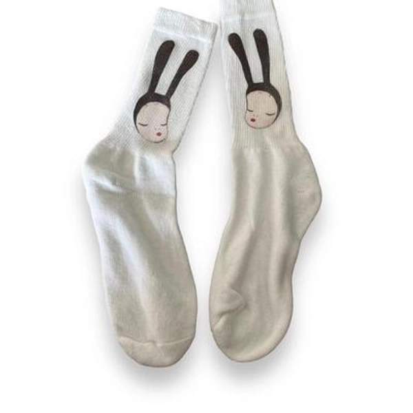 Yoshitomo Nara Handprinted Ankle Socks