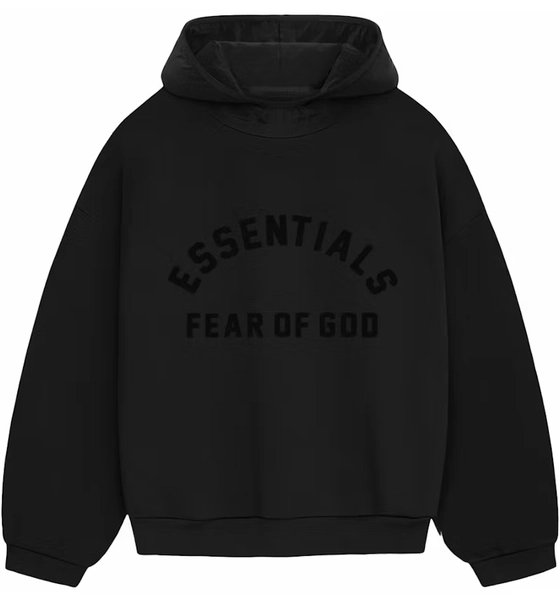 Fear of God Essentials Nylon Fleece Hoodie Jet Black/Jet Black