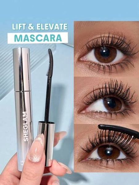 SHEGLAM Lift & Elevate Lengthening Mascara Brand Beauty Makeup Face Paint Cosmetic For Women Girls Perfect For Fall Winter Ideal For Y2K Fancy Fashion Suitable For Birthday Christmas Present Party Ready Best Color