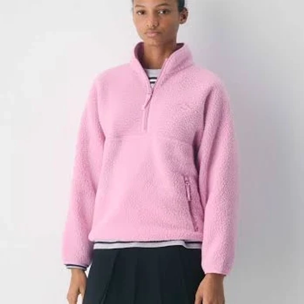Tna Women's Polartec Thermal Pro 1/2 Zip Sweater in Morganite Pink | XS