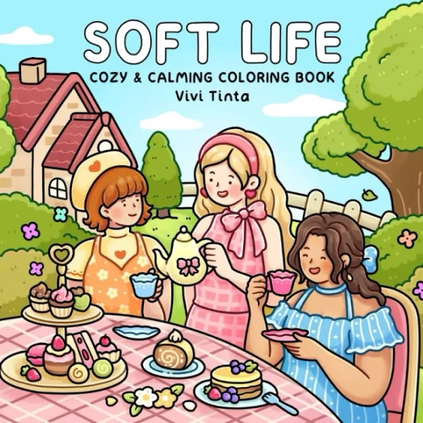 Soft Life: Cozy & Calming Coloring Book for Adults and Teens Featuring Gentle Daily Moments and Simple Joys