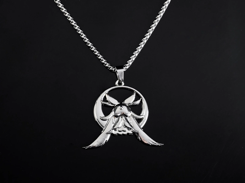 Genshin Impact Columbina Necklace – Titanium Steel Moon Spirit Pendant