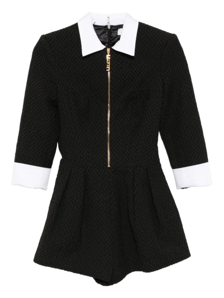 Elisabetta Franchi combishort en tweed à motif de chevrons | 38