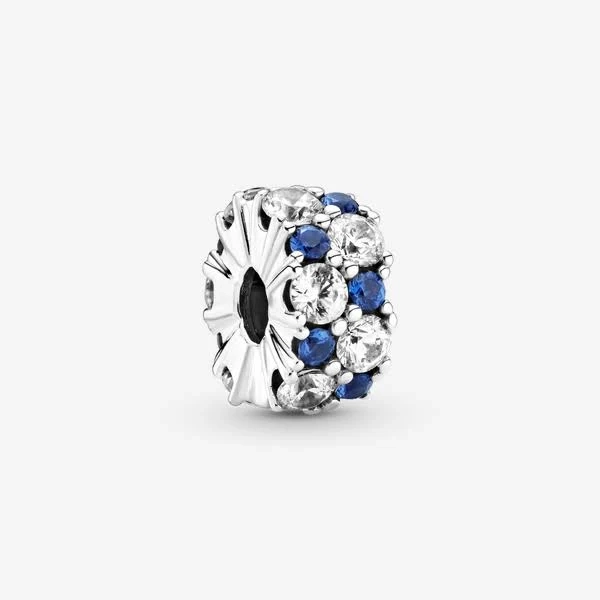 Pandora Sterling Silver Sparkling Clip Charm