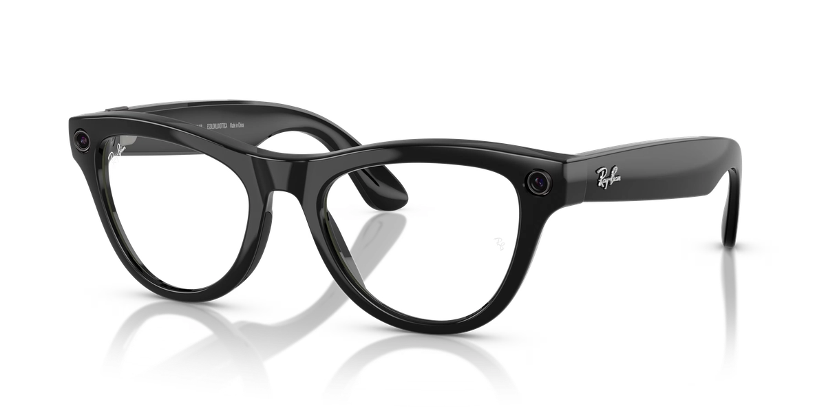 (Gen 1) Ray-Ban Meta Black Frame Violet Lenses AI Glasses