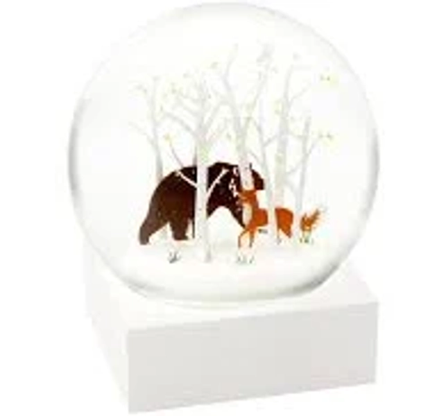 CoolSnowGlobes Fox & Bear Snow Globe