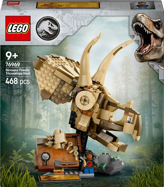 LEGO® Jurassic World 76969 Les fossiles de dinosaures : le crâne du tricératops
