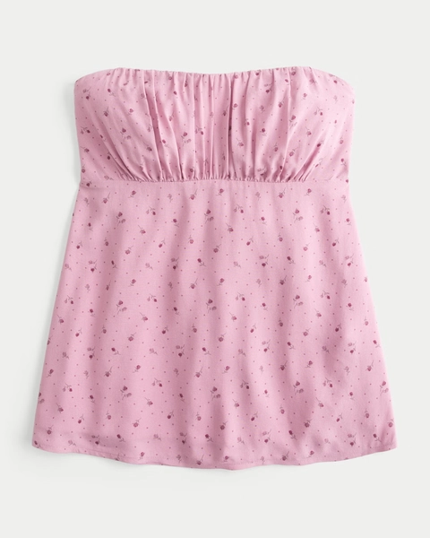 Easy Strapless Babydoll Top