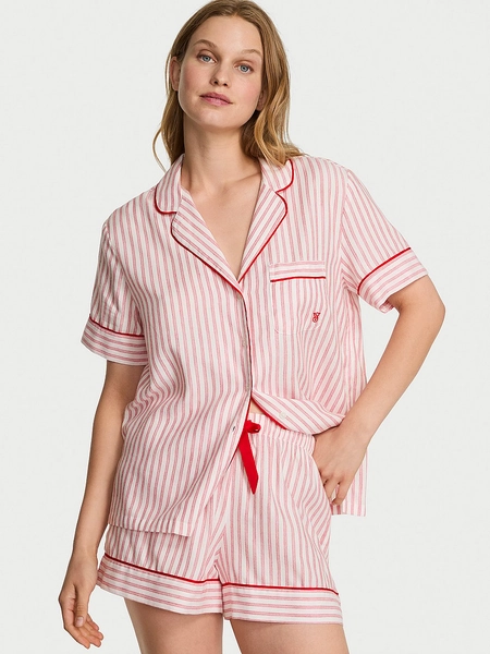 Flannel Short Pajama Set
