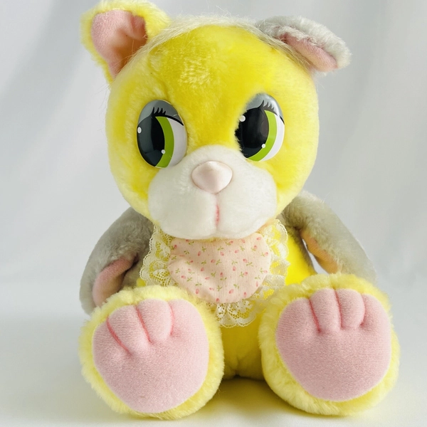 Vintage Disney Baby Wuzzles Kittypen Plush RARE 80s Soft Toy Hasbro Softies 1987