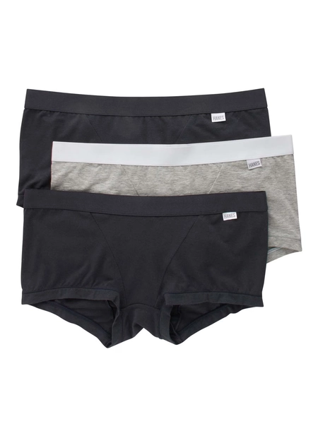 Hanes Classics Womens Cotton Modal Boyfit , 3 Pack - Walmart.com