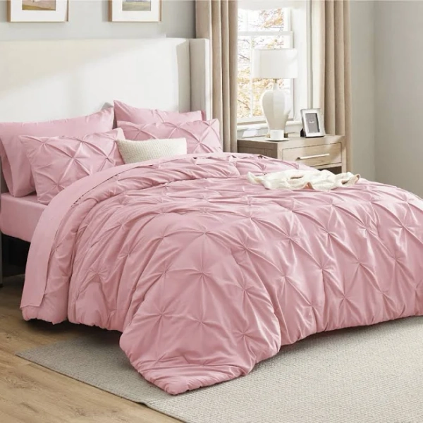 Bedsure Comforter Set Bed in a Bag 7 Pieces