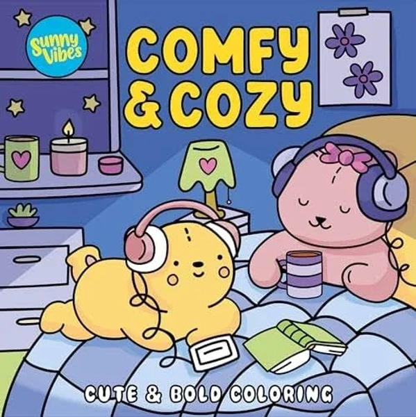 Comfy & Cozy: Cute & Bold Coloring (Sunny Vibes)