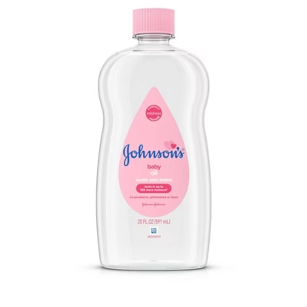 Johnson's Baby Body Pure Mineral Oil, Gentle & Soothing Massage Oil for Dry Skin - Original Scent - 20oz