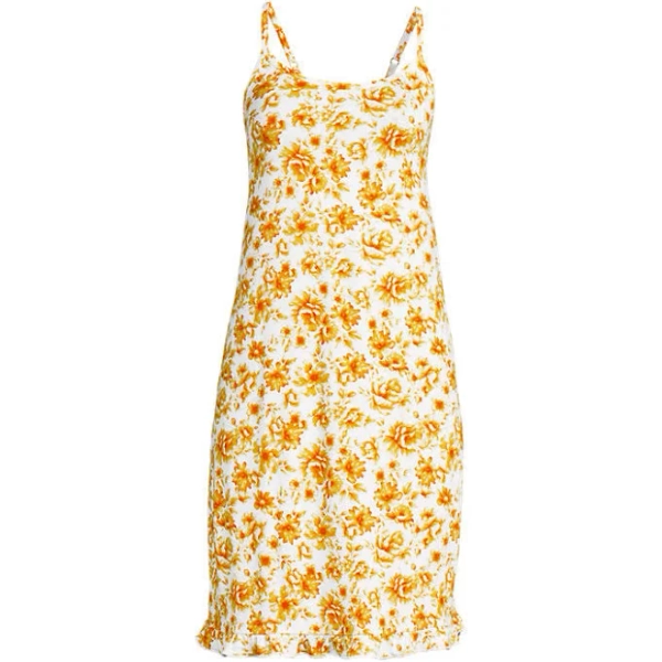 Lands' End Women's Cooling Knee Length Slip Nightgown